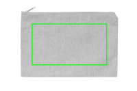 Impact Aware™ 285g/m² Stifte-Etui aus ungefärbtem Canvas Farbe: grau