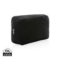 Impact Aware™ 285g/m² Kosmetiktasche aus ungefärbtem Canvas Farbe: schwarz