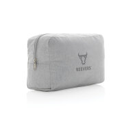 Impact Aware™ 285g/m² Kosmetiktasche aus ungefärbtem Canvas Farbe: grau