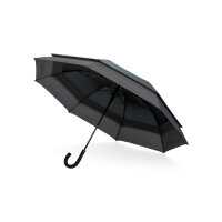 Swiss Peak AWARE™ 23" bis 27" erweiterbarer Regenschirm Farbe: schwarz