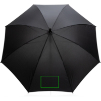 23" Impact AWARE™ RPET 190T Stormproof-Schirm Farbe: schwarz