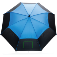 27" Impact AWARE™ RPET 190T Auto-Open Stormproof-Schirm Farbe: blau