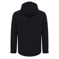 Iqoniq Makalu Herren Softshelljacke aus recyceltem Polyester Farbe: schwarz