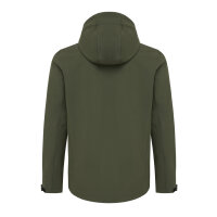 Iqoniq Makalu Herren Softshelljacke aus recyceltem Polyester Farbe: khaki