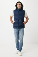 Iqoniq Meru Herren Bodywarmer aus recyceltem Polyester Farbe: navy blau