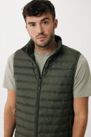 Iqoniq Meru Herren Bodywarmer aus recyceltem Polyester Farbe: khaki