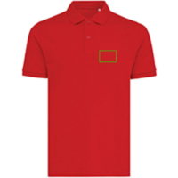 Iqoniq Yosemite Piqué-Poloshirt aus recycelter Baumwolle Farbe: rot