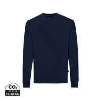 Iqoniq Zion Rundhals-Sweater aus recycelter Baumwolle Farbe: navy blau