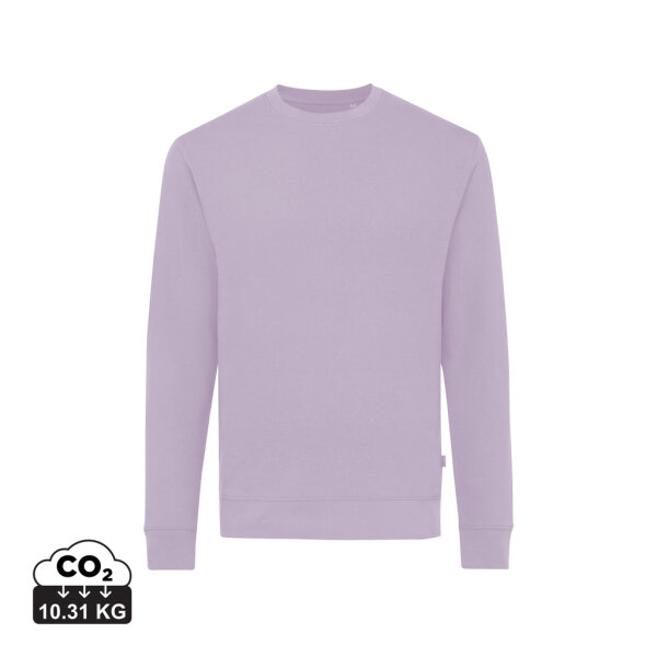 Iqoniq Zion Rundhals-Sweater aus recycelter Baumwolle Farbe: lavender