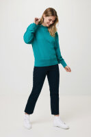 Iqoniq Kruger Relax-Rundhals-Sweater aus recycelt. Baumwolle Farbe: verdigris