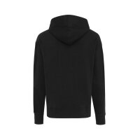 Iqoniq Yoho Relax-Hoodie aus recycelter Baumwolle Farbe: schwarz