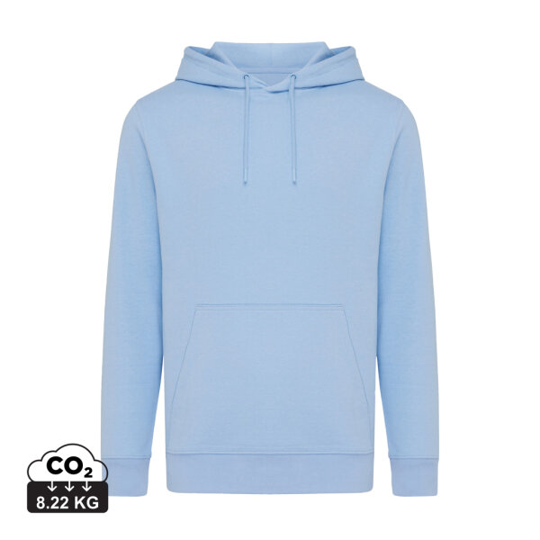 Iqoniq Rila Lightweight Hoodie aus recycelter Baumwolle Farbe: sky blue