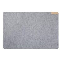 VINGA Albon Schreibtischunterlage aus GRS recyceltem Filz Farbe: grau