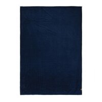 VINGA Branson Decke aus GRS recyceltem PET Farbe: navy blau