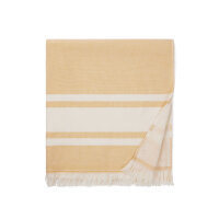 VINGA Tolo Hamam-Frottierhandtuch Farbe: gelb, off white