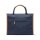 VINGA Bosler Büro-Tasche aus RCS recyceltem Canvas Farbe: navy blau