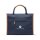 VINGA Bosler Büro-Tasche aus RCS recyceltem Canvas Farbe: navy blau